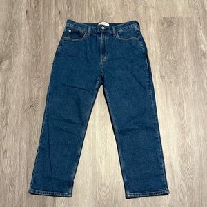 Abercrombie and Fitch Ultra High Rise Ankle Straight Jeans